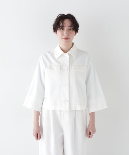 【福田麻琴合作款】棉麻開襟襯衫