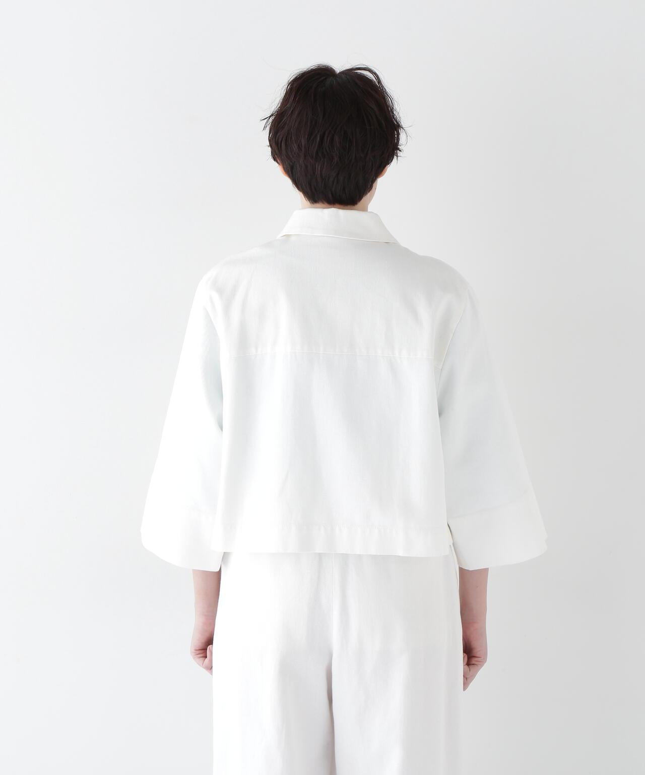 【福田麻琴合作款】棉麻開襟襯衫