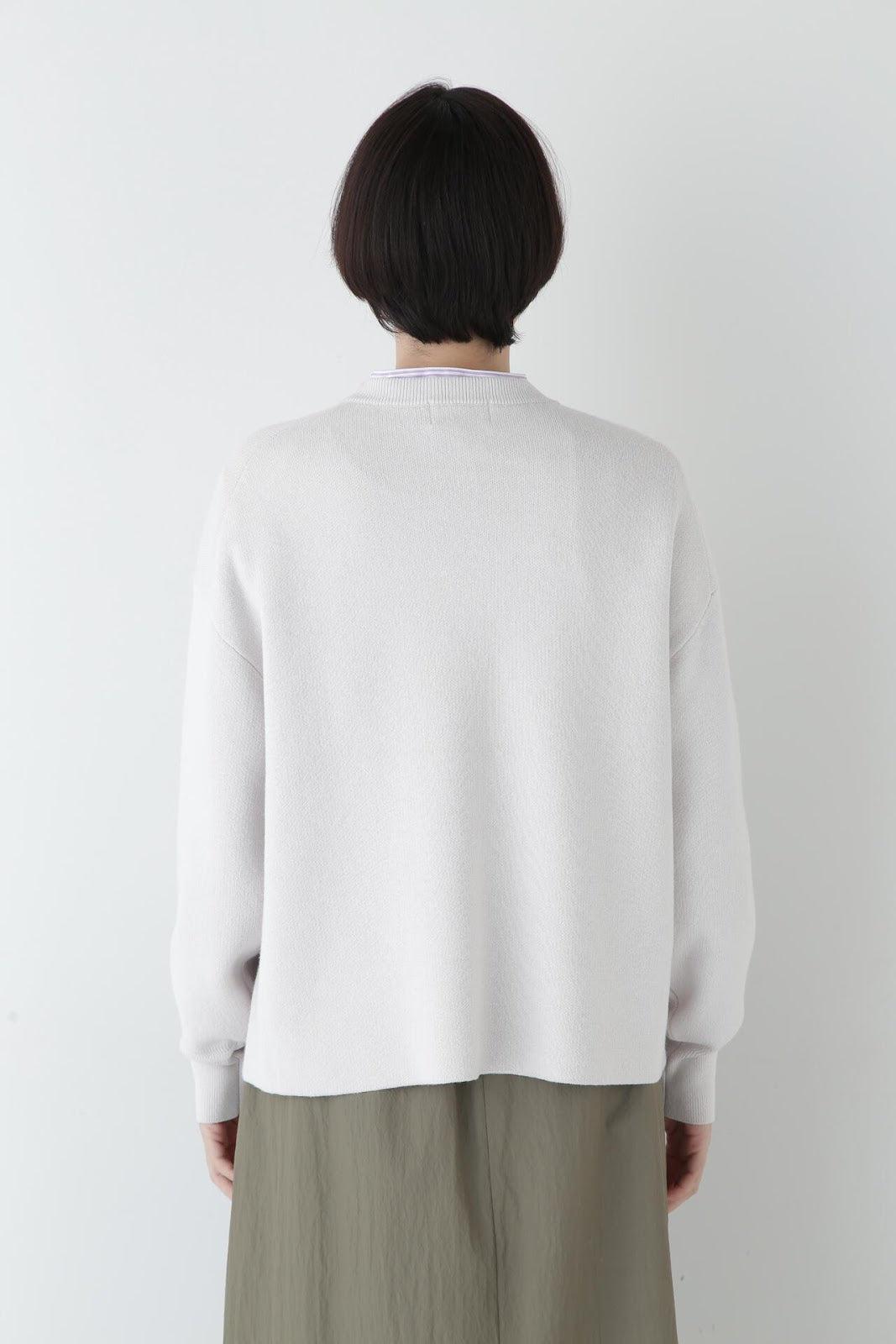 棉羊絨提花套頭衫