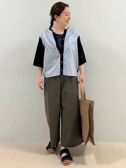 【限定尺碼】涼爽透氣棉麻牛津布長褲
