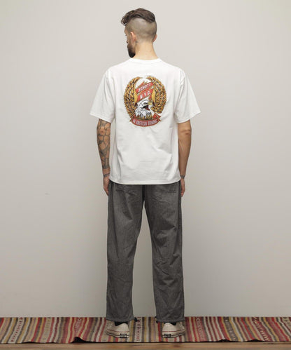 T恤 "鷹和絲帶刺繡"