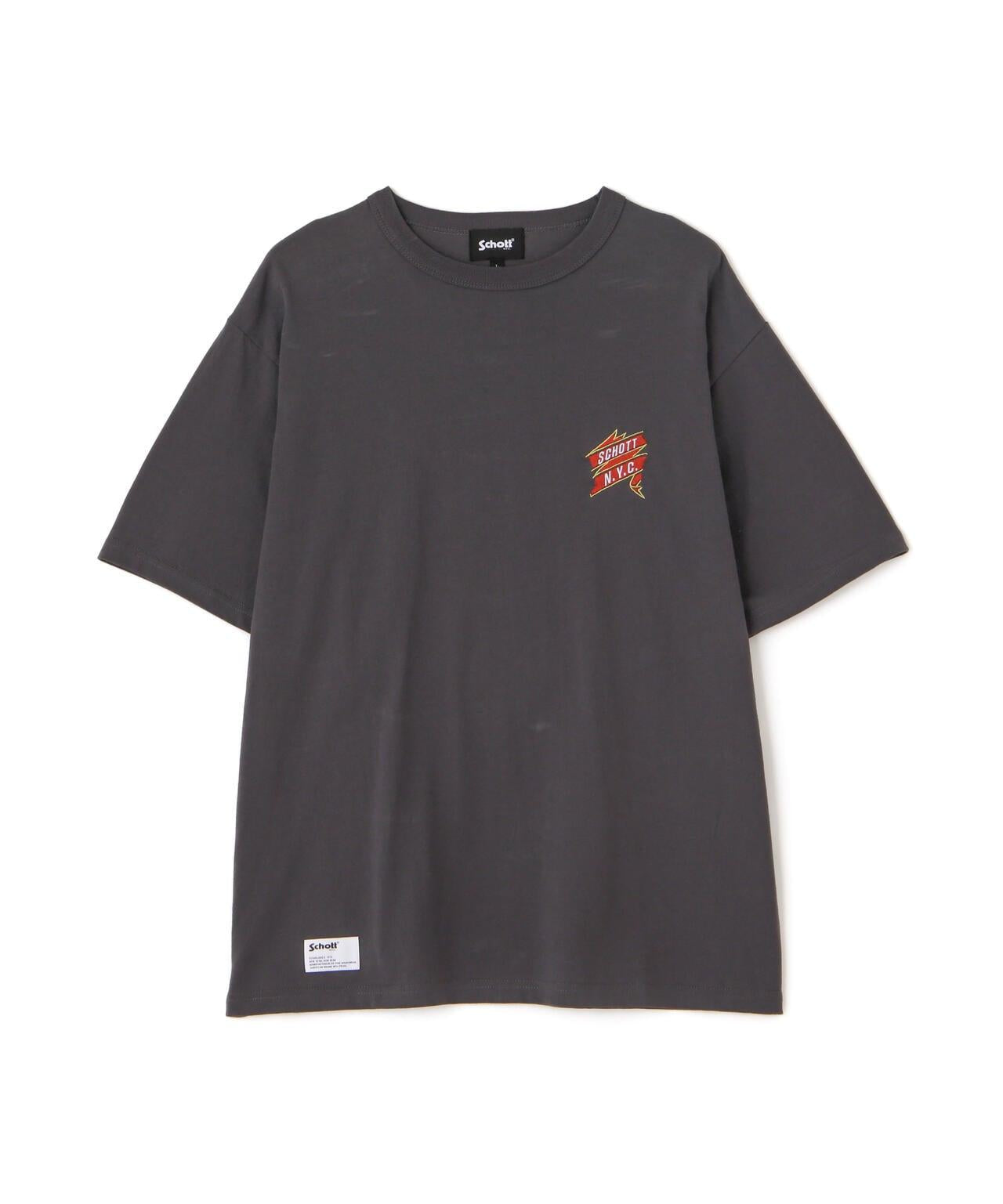 T恤 "鷹和絲帶刺繡"