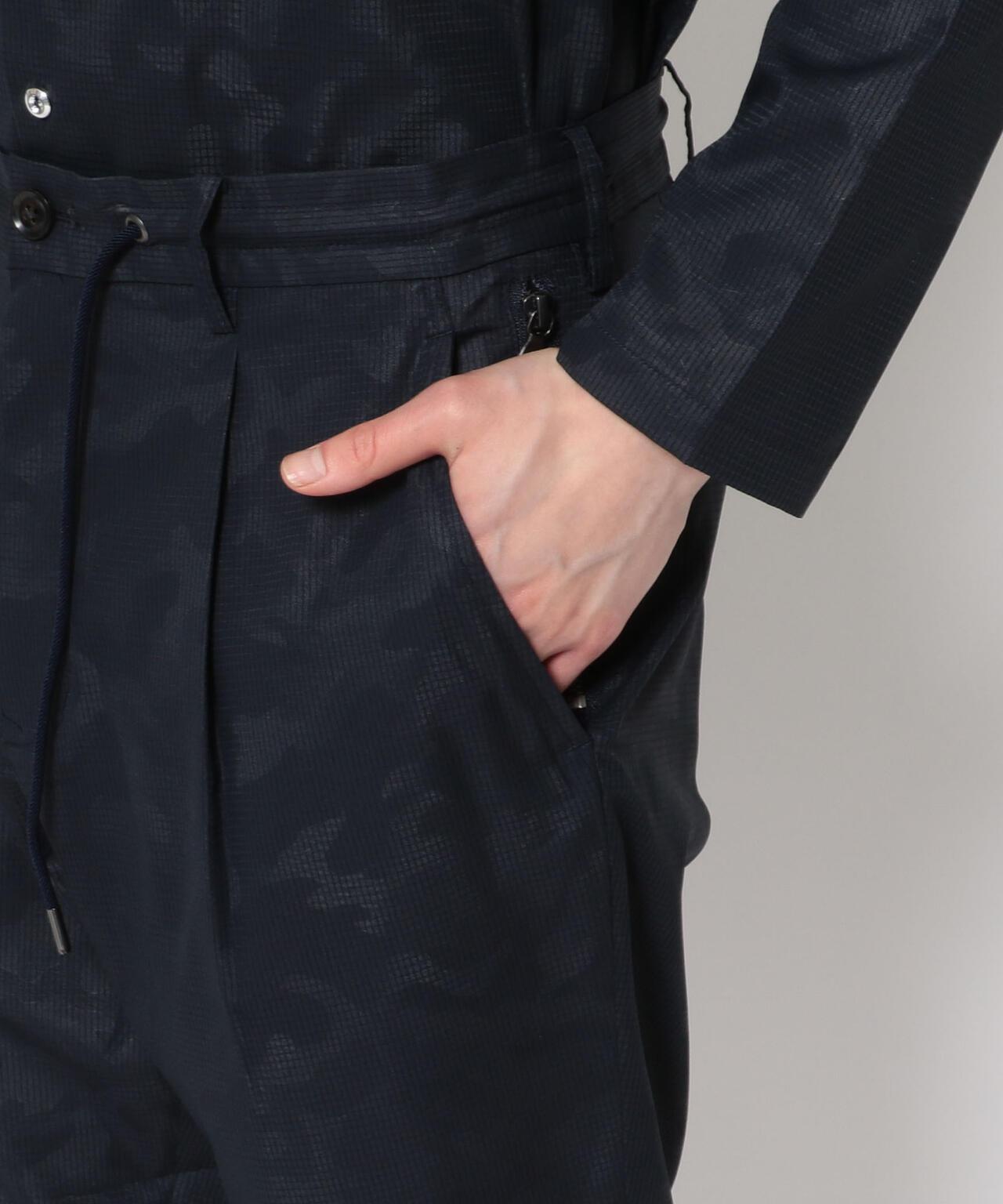 junhashimoto/俊橋本/SIDE GATHER PANTS -迷彩 《空氣》 點綴-