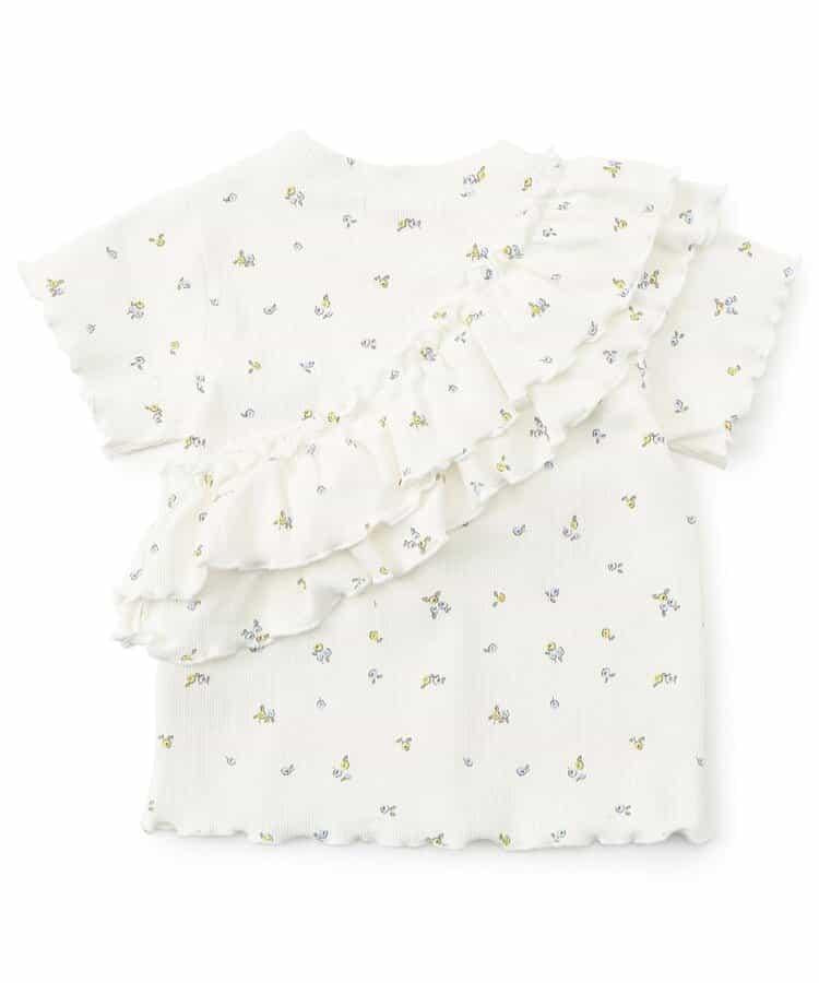 條紋荷葉邊上衣