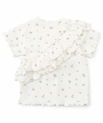 條紋荷葉邊上衣