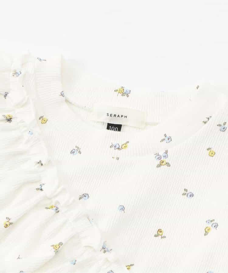 條紋荷葉邊上衣