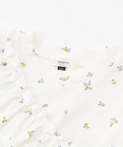 條紋荷葉邊上衣