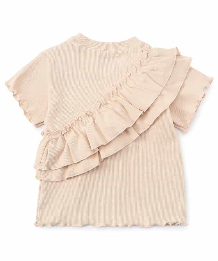 條紋荷葉邊上衣