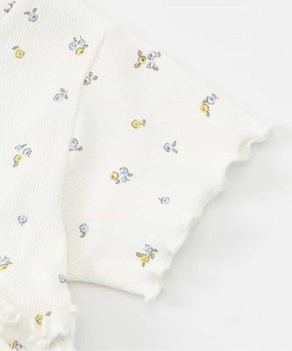 條紋荷葉邊上衣