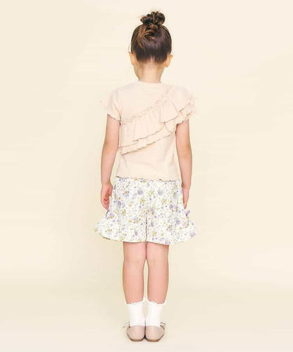 條紋荷葉邊上衣