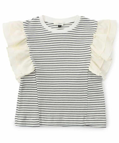 袖口荷葉邊蛋糕T恤