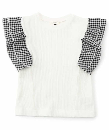 袖口荷葉邊蛋糕T恤