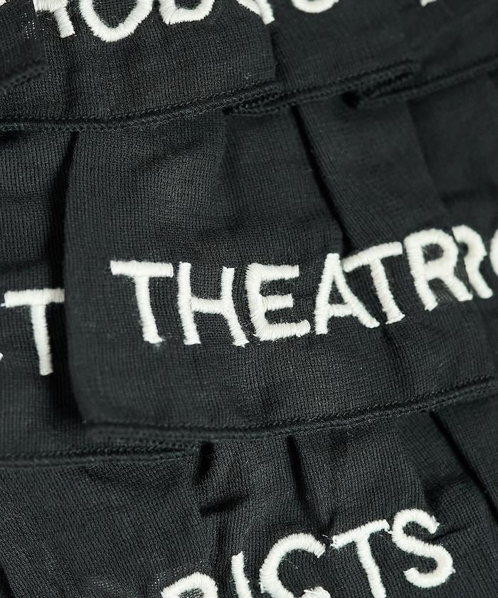 設計 標誌刺繡 褶邊托特包