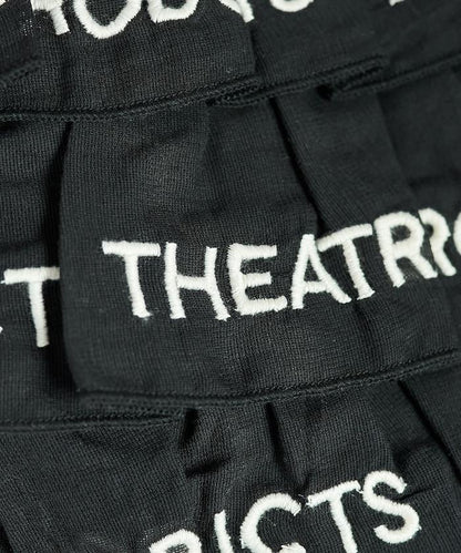 設計 標誌刺繡 褶邊托特包