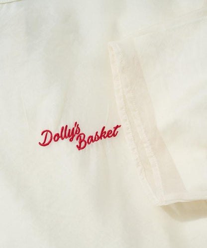 歐根紗 × T恤 背部刺繡 短袖 T恤