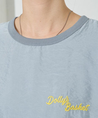 歐根紗 × T恤 背部刺繡 短袖 T恤