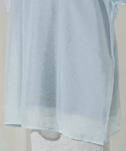 歐根紗 × T恤 背部刺繡 短袖 T恤