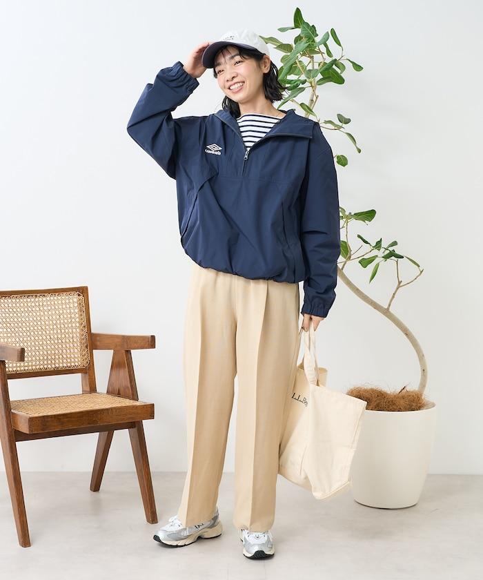 亞麻觸感 褶皺 寬鬆褲