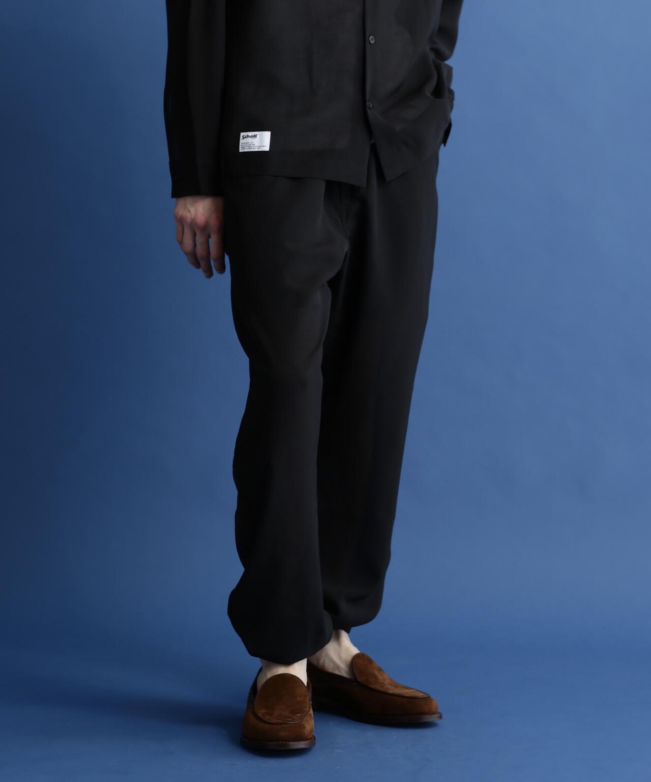 SLUB CHIFFON PANTS/亞麻紗雪紡褲