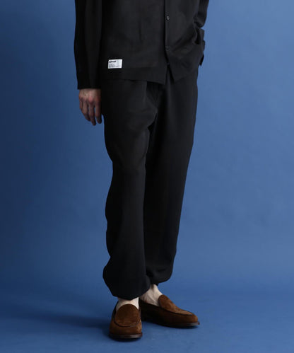 SLUB CHIFFON PANTS/亞麻紗雪紡褲