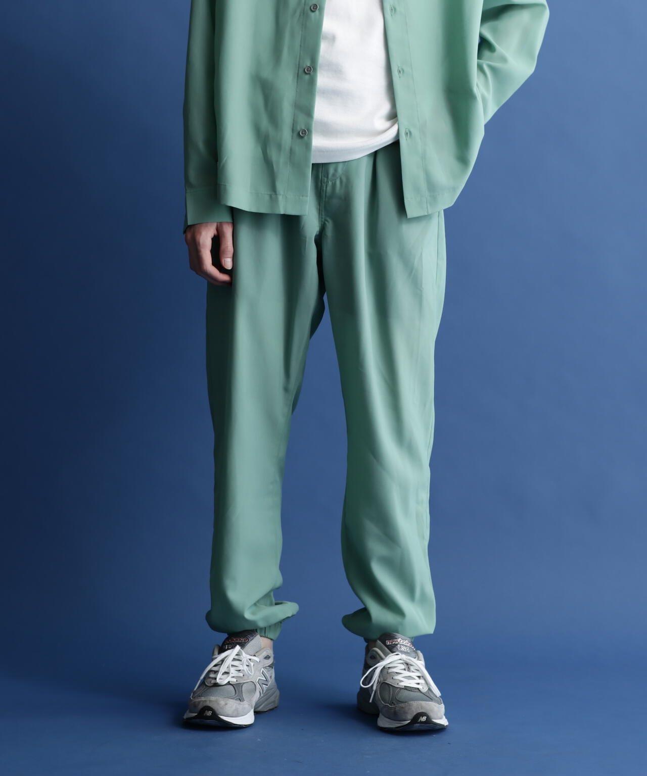 SLUB CHIFFON PANTS/亞麻紗雪紡褲