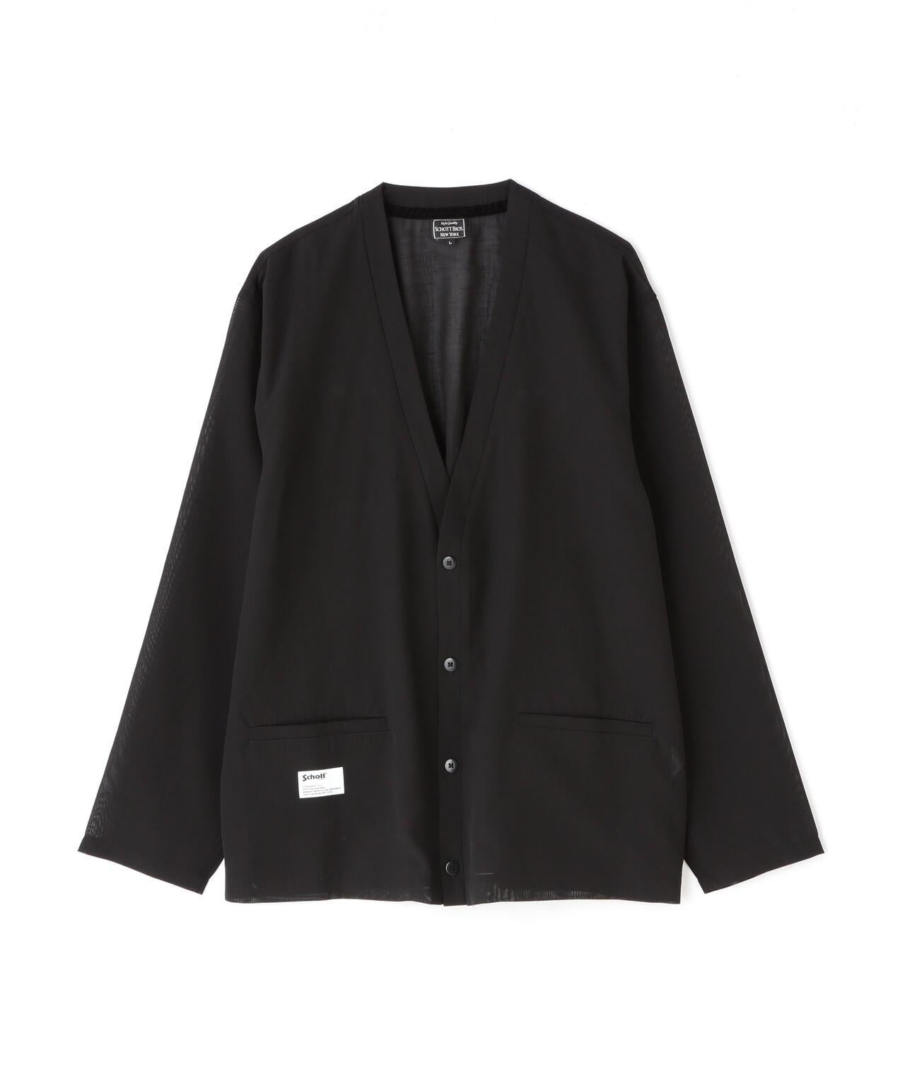 SLUB CHIFFON CARDIGAN/亞麻紗雪紡開衫