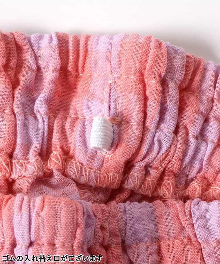 【連衣裙】下襬荷葉邊格子褲 九分褲