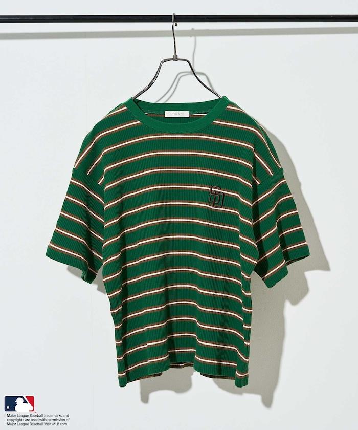 MLB 多色條紋針織T恤