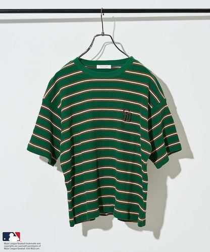 MLB 多色條紋針織T恤