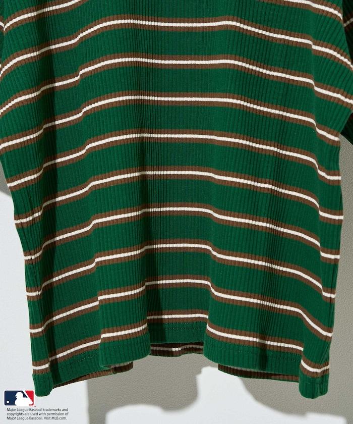 MLB 多色條紋針織T恤