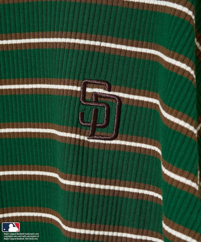 MLB 多色條紋針織T恤