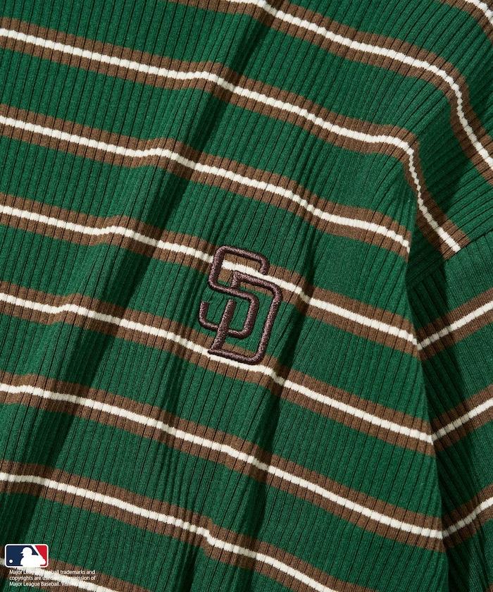 MLB 多色條紋針織T恤