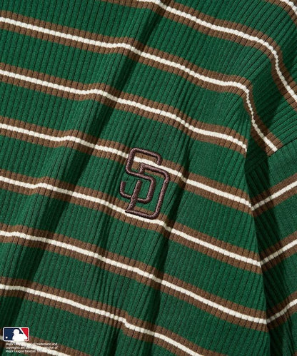 MLB 多色條紋針織T恤