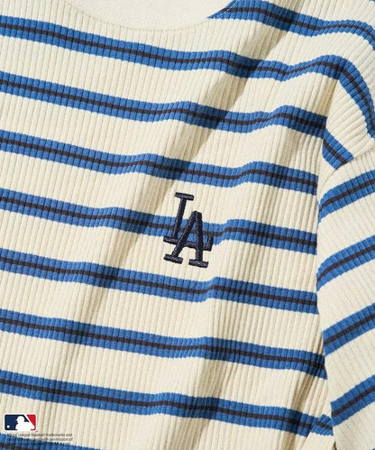 MLB 多色條紋針織T恤