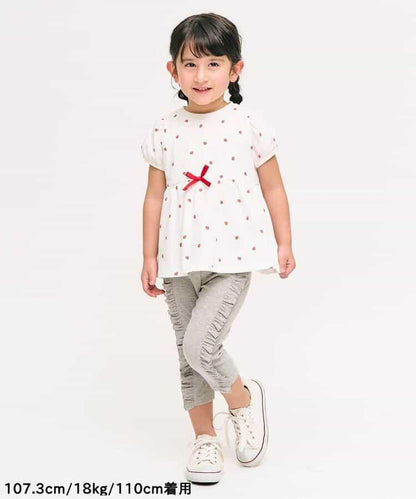 荷葉邊泡泡袖T恤｜7天風格