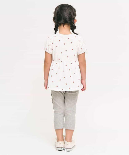 荷葉邊泡泡袖T恤｜7天風格