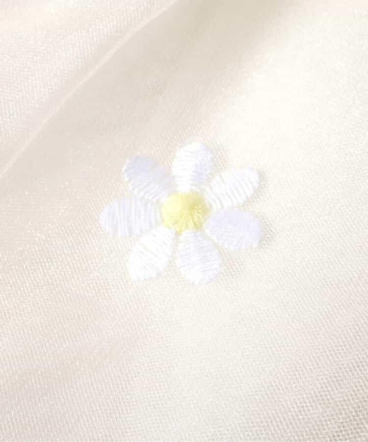 花朵刺繡拼接蕾絲上衣