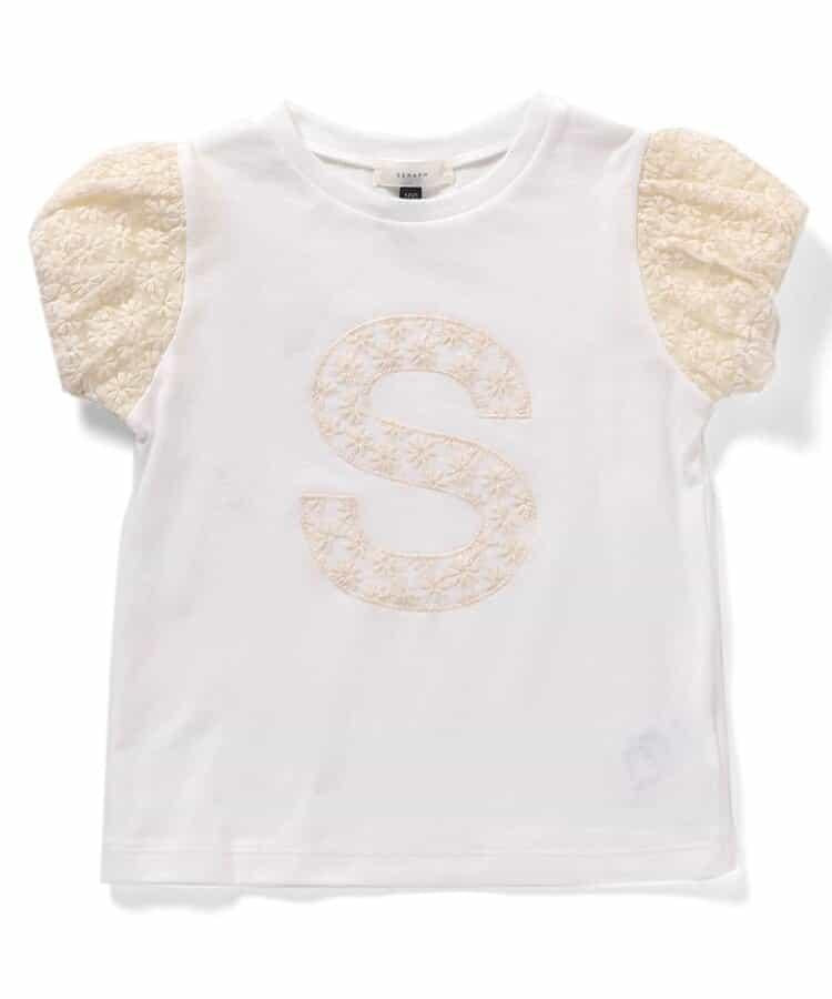 繫帶刺繡標誌T恤