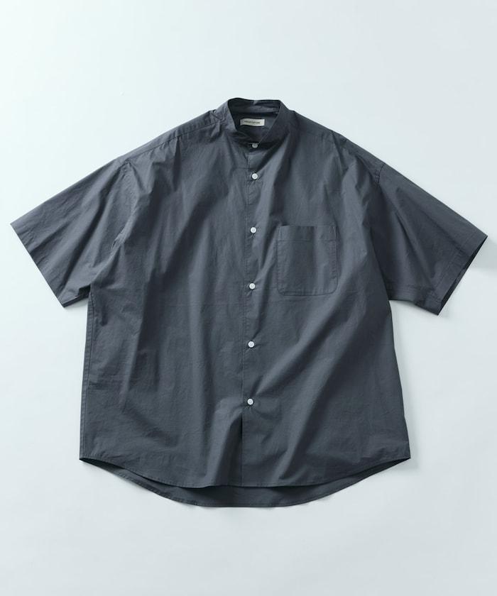 Relax Fit 舒適版型 立領 短袖 襯衫 【限定推出】