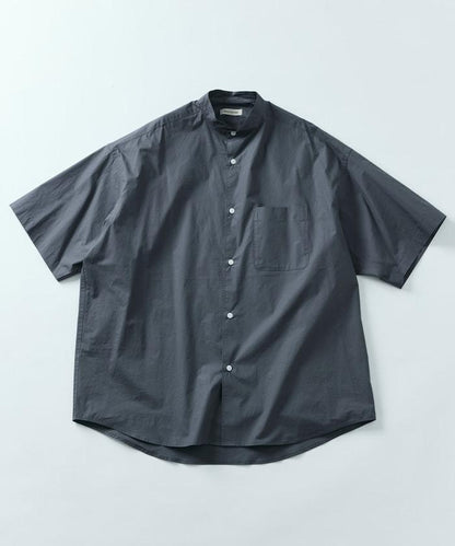 Relax Fit 舒適版型 立領 短袖 襯衫 【限定推出】