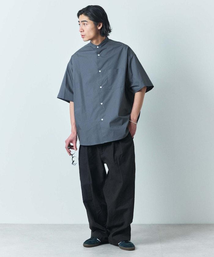 Relax Fit 舒適版型 立領 短袖 襯衫 【限定推出】