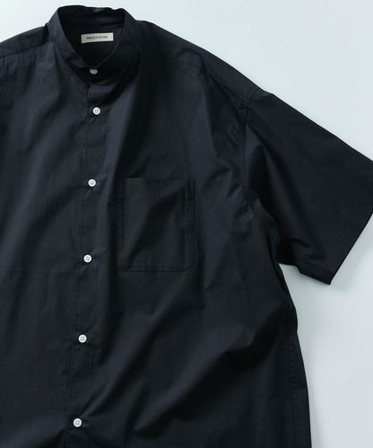 Relax Fit 舒適版型 立領 短袖 襯衫 【限定推出】