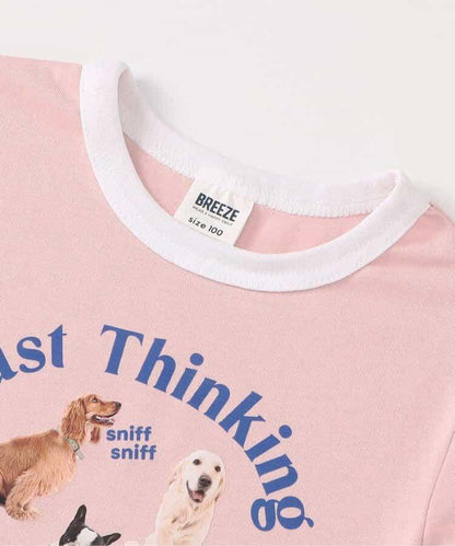 【連衣裙】精彩領口狗學院T恤