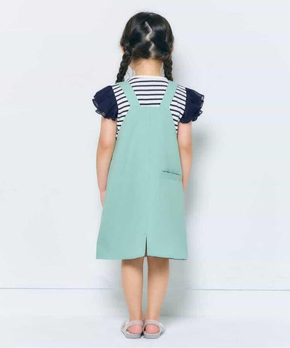 華夫餅蕾絲荷葉邊T恤