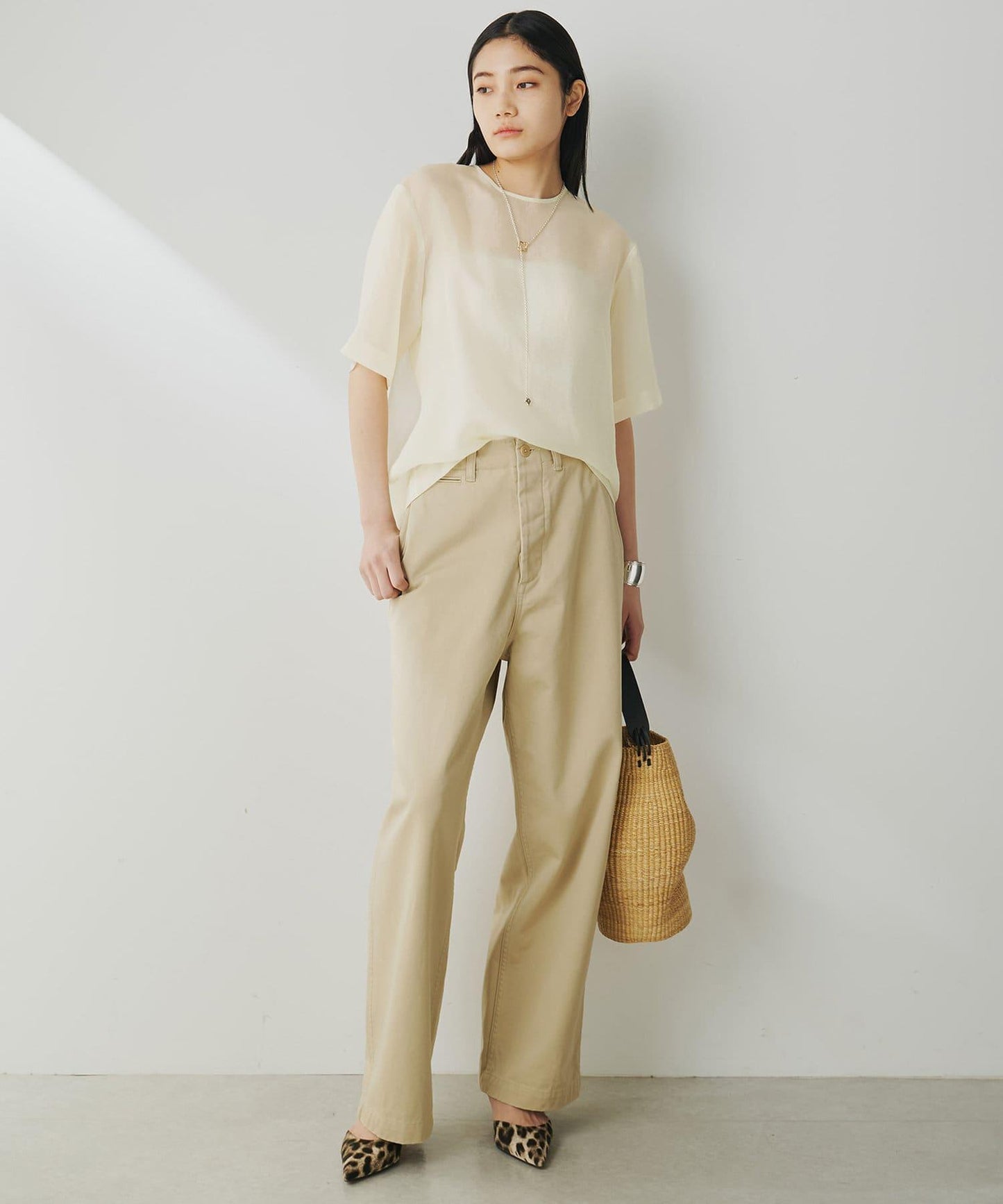 生物加工修身褲