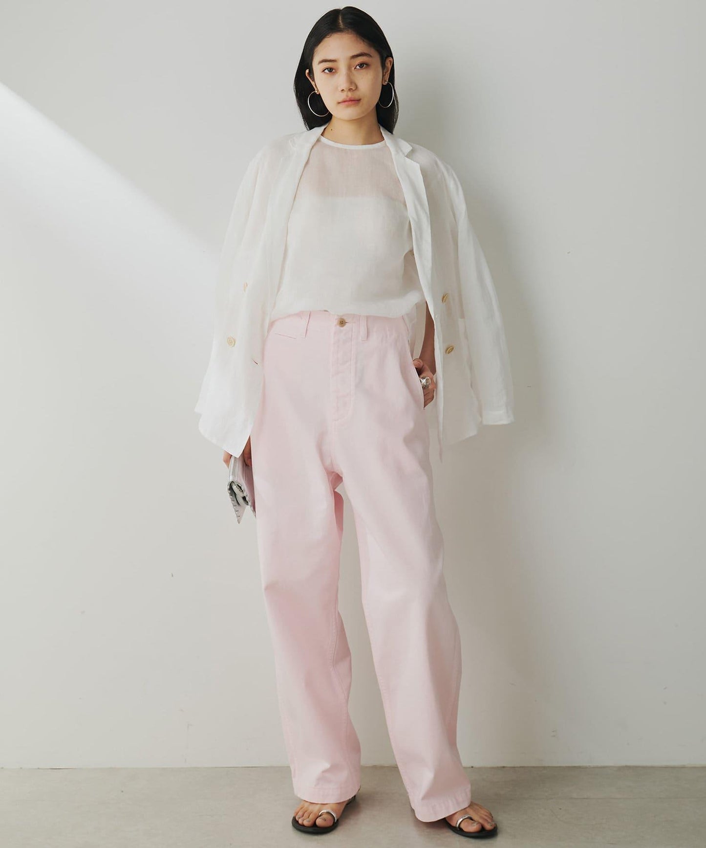 生物加工修身褲