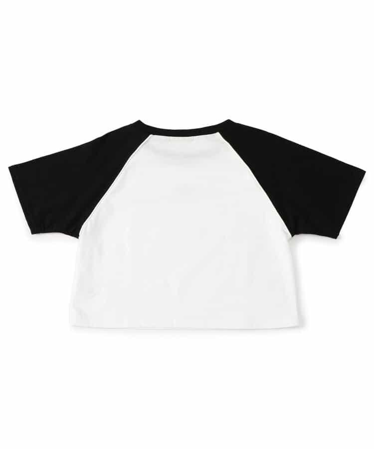 金屬logo拉鍊Raglan T-shirt