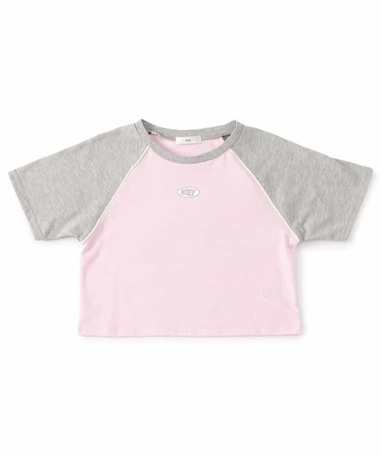金屬logo拉鍊Raglan T-shirt