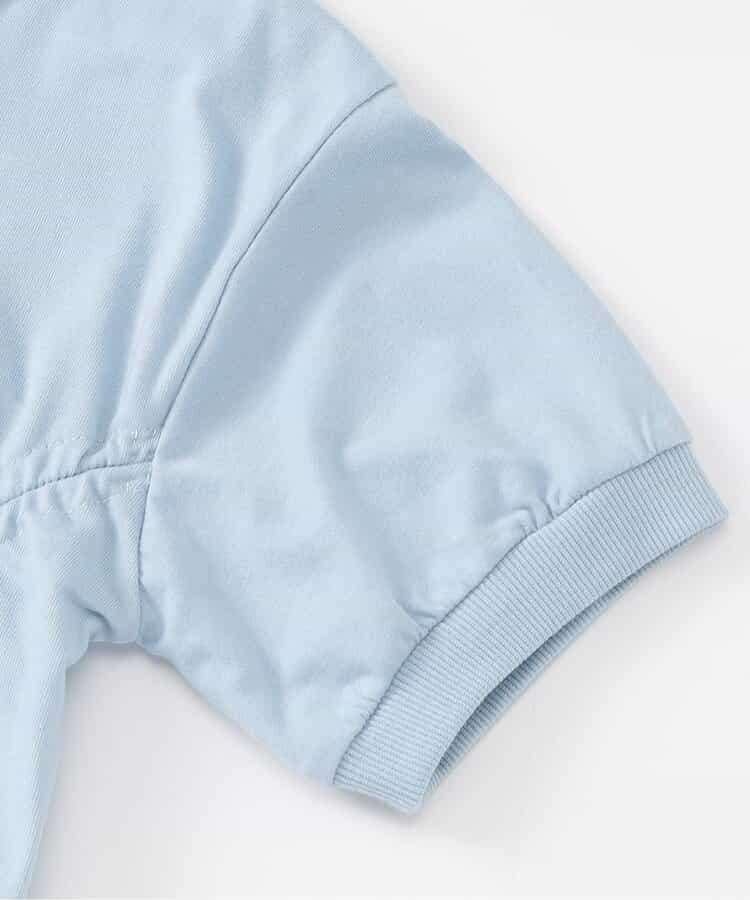 前拉鍊收褶T-shirt