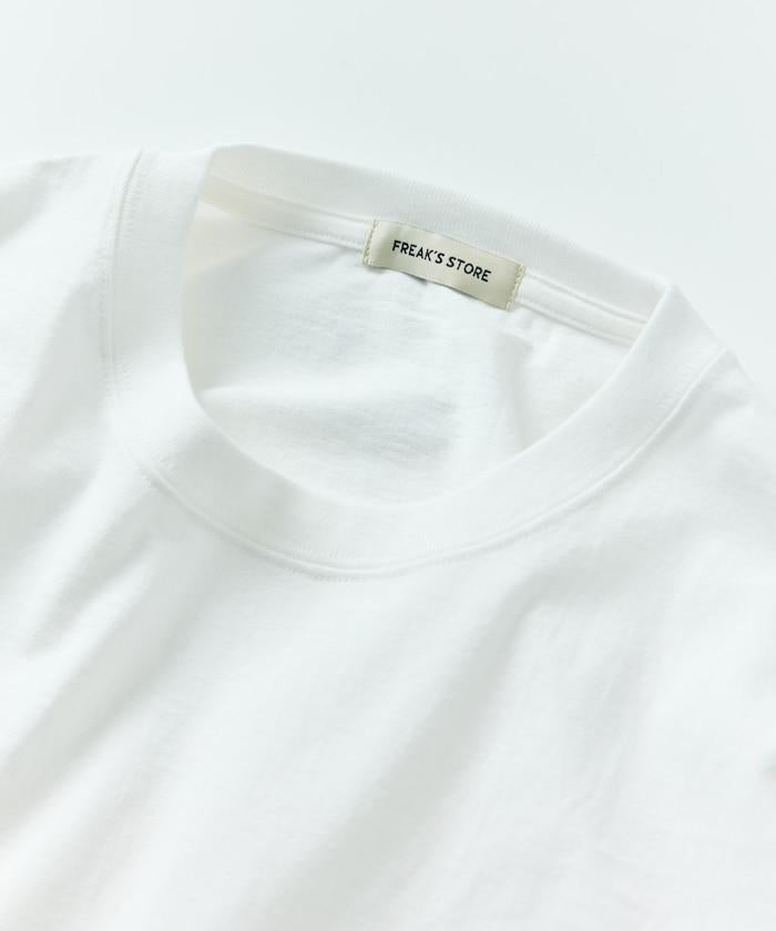 大尺寸 印花裝飾 圓領 帶口袋T恤